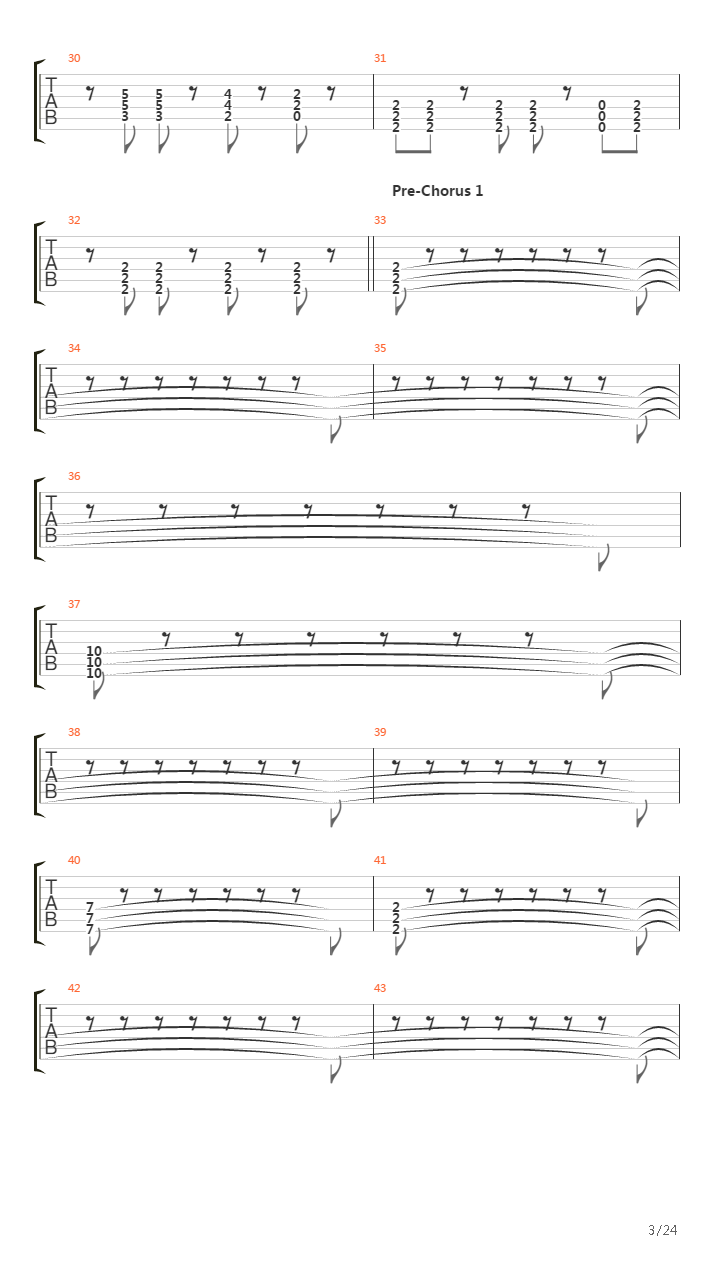 Sanctuary Hum吉他谱