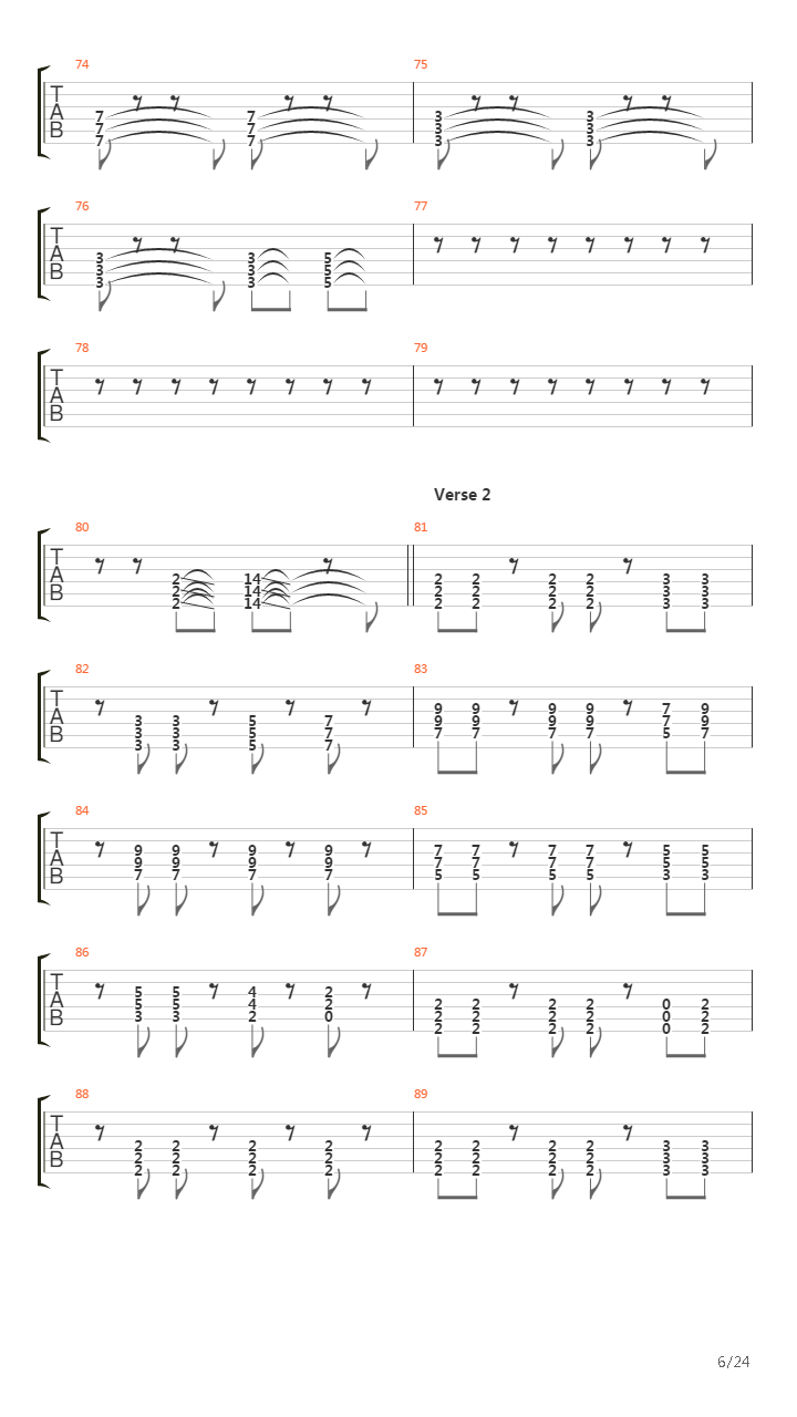 Sanctuary Hum吉他谱