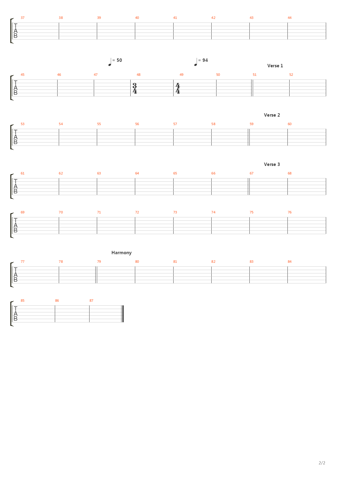 Ashes吉他谱