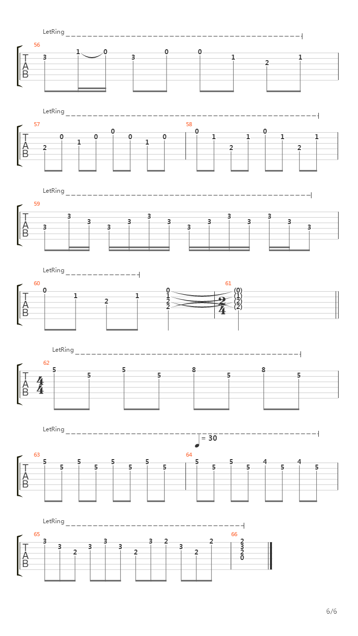 Hanging On A String吉他谱