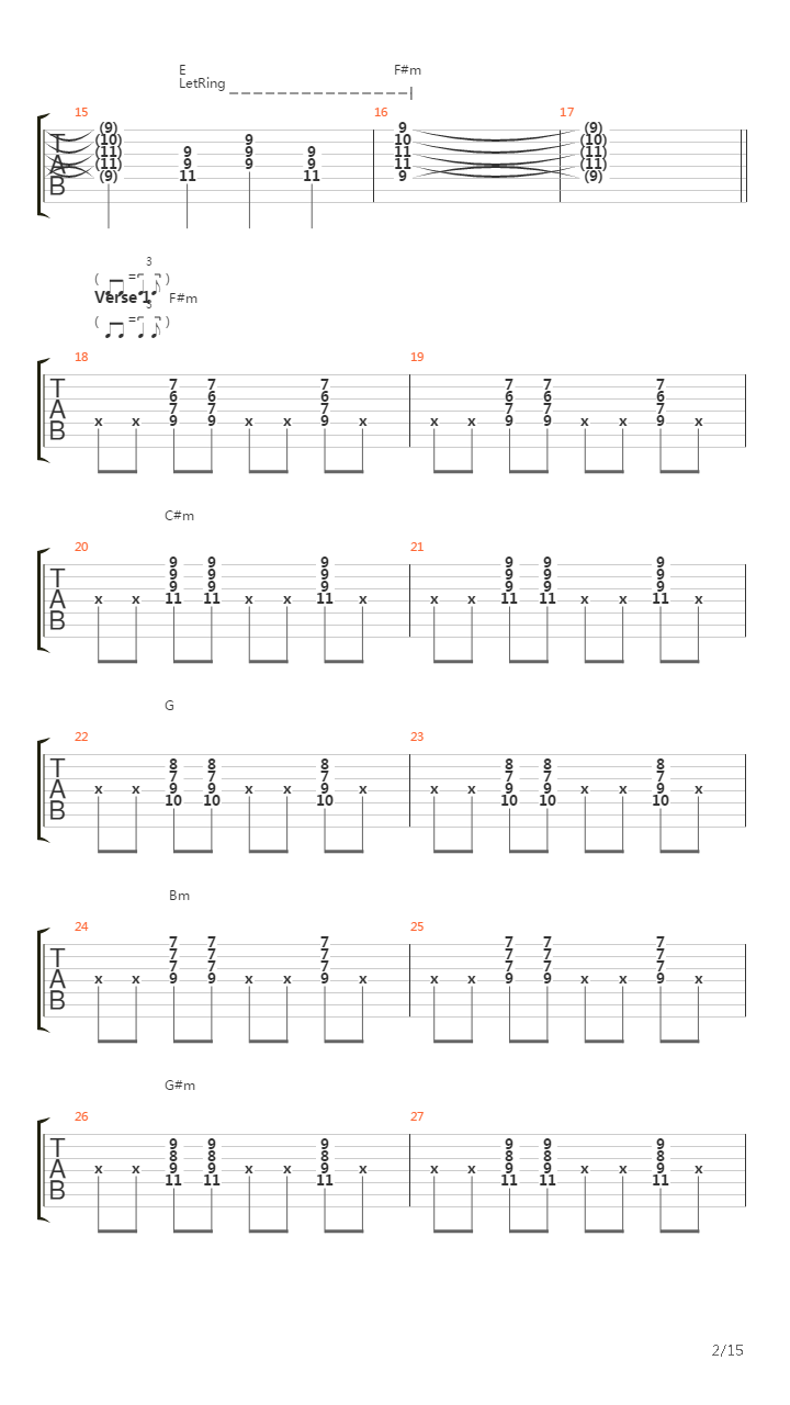 Mindsong吉他谱