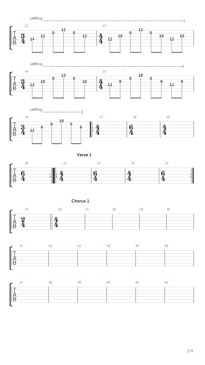 Mosquito吉他谱