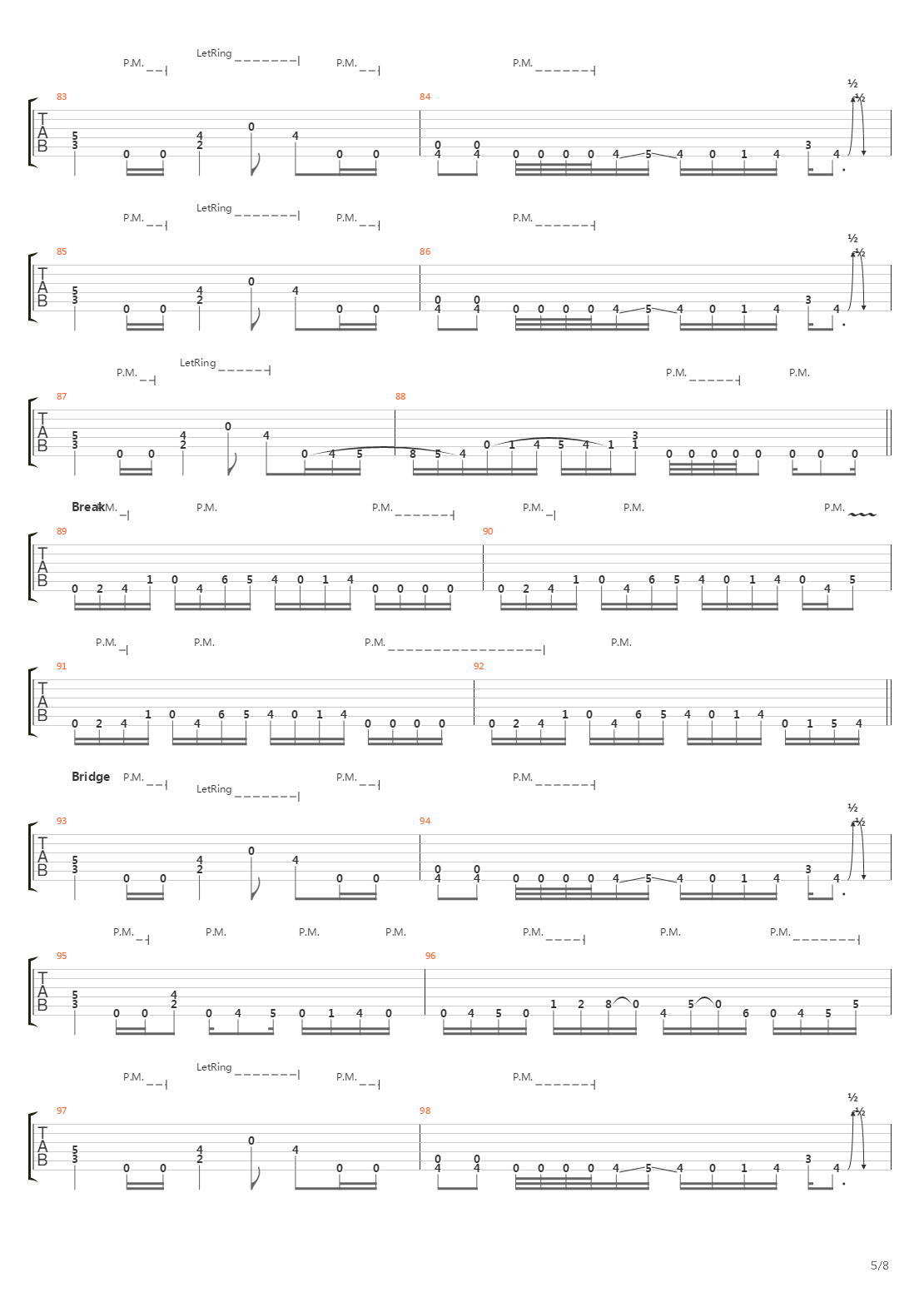 A Calculated Effort吉他谱