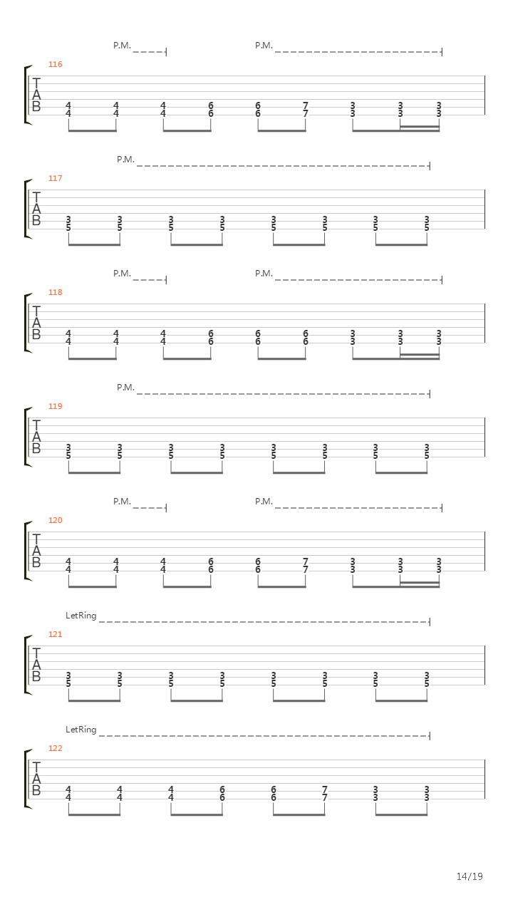 A Calculated Effort吉他谱