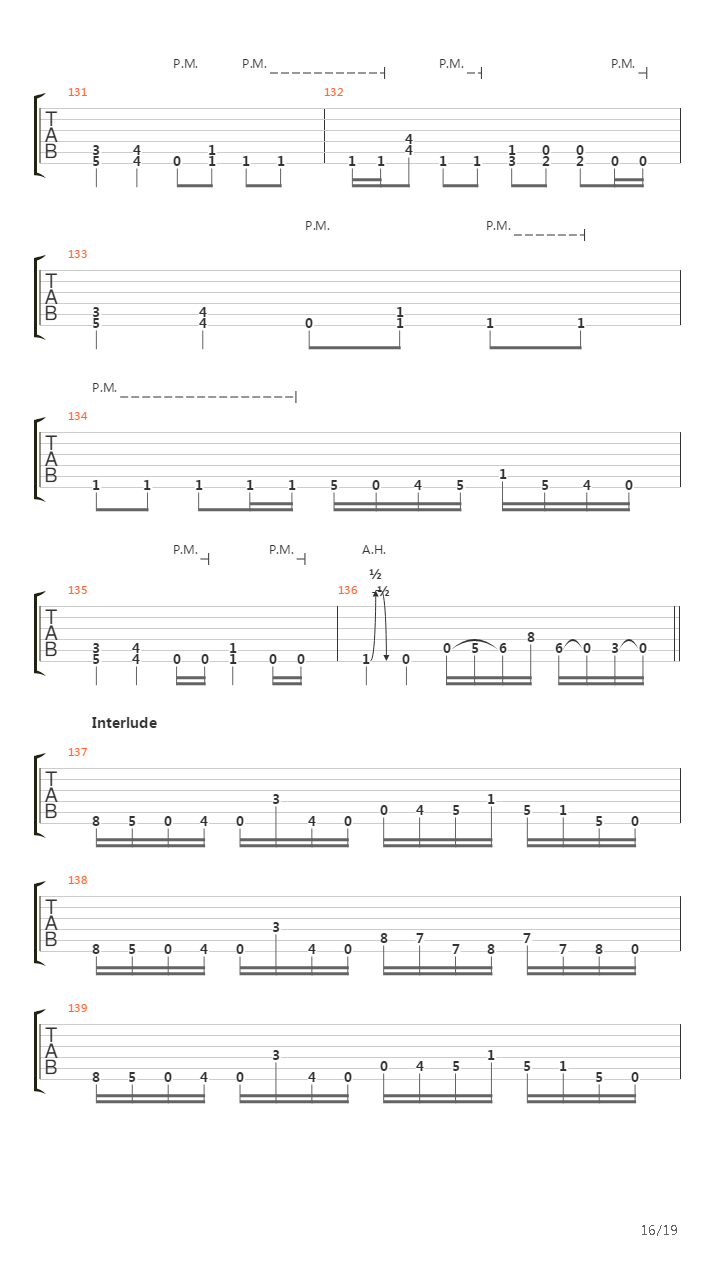 A Calculated Effort吉他谱