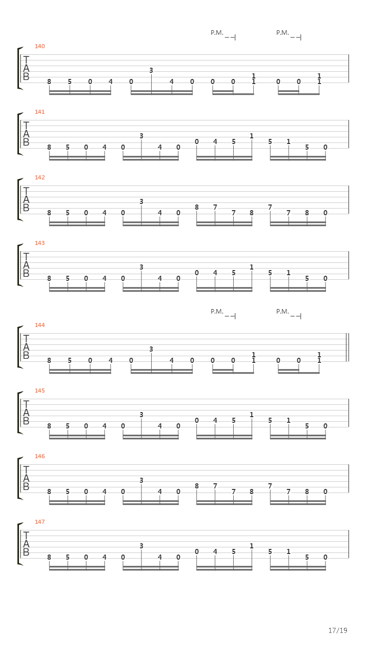 A Calculated Effort吉他谱