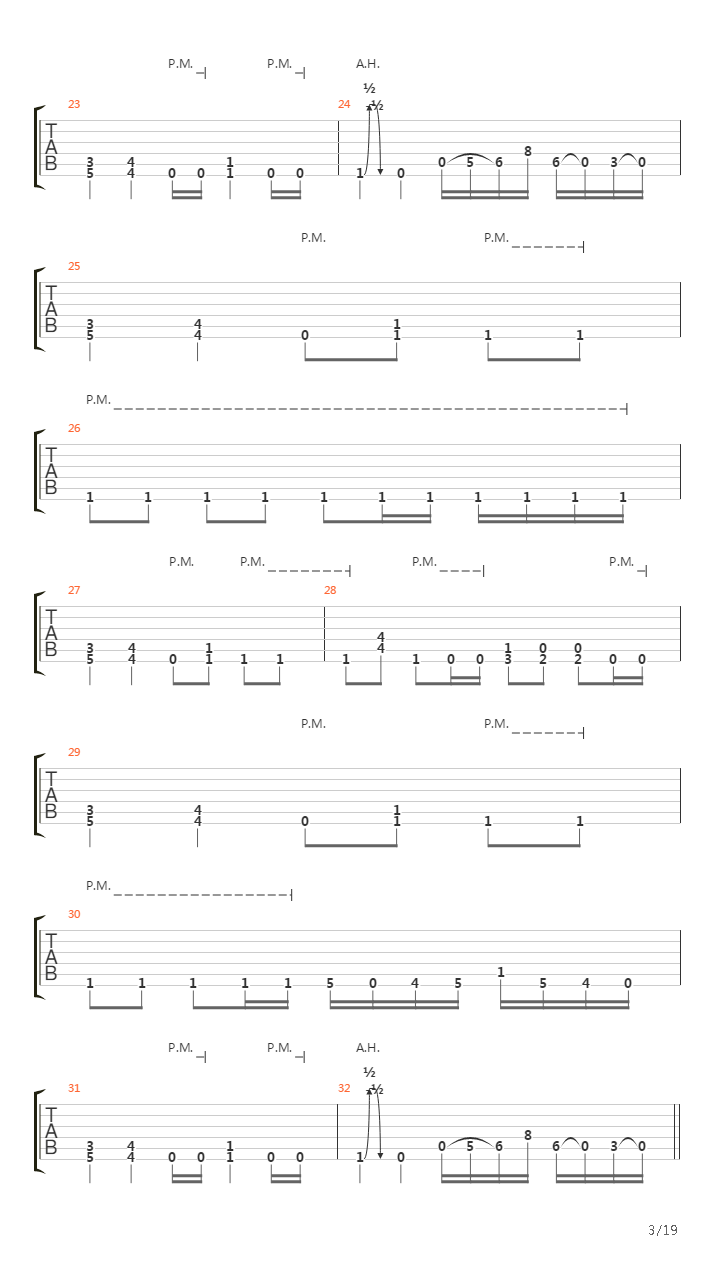 A Calculated Effort吉他谱