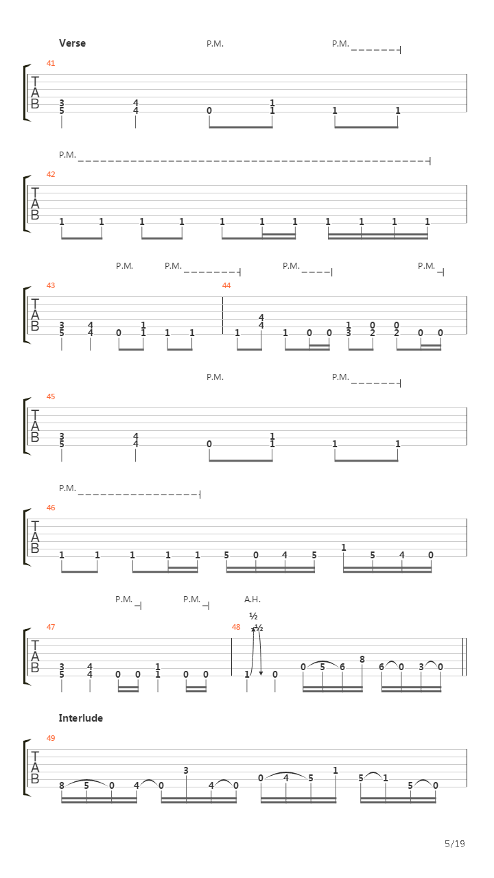 A Calculated Effort吉他谱