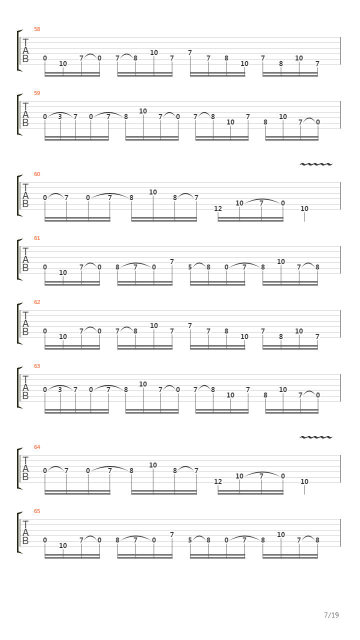 A Calculated Effort吉他谱