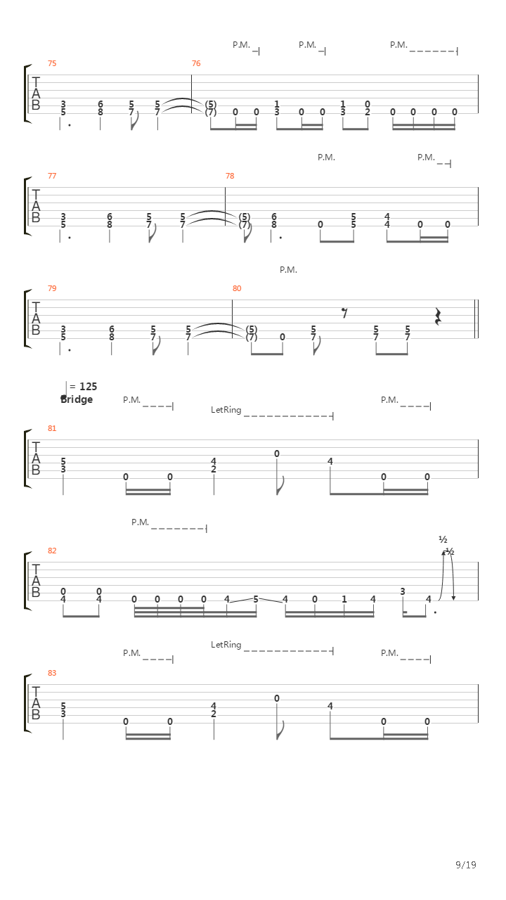 A Calculated Effort吉他谱