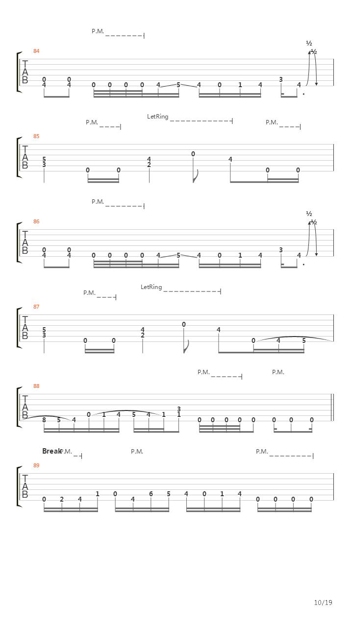 A Calculated Effort吉他谱