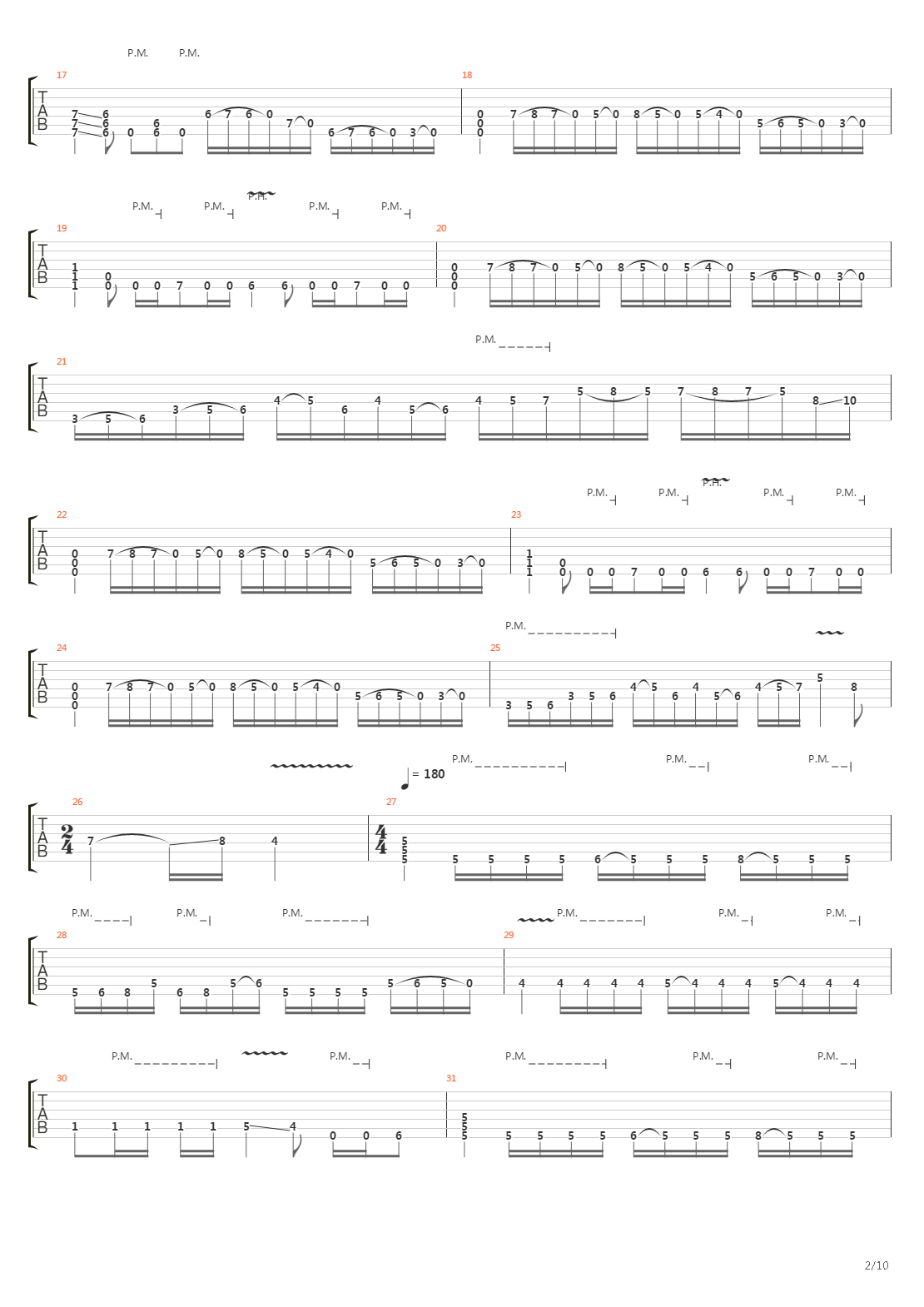 Carriers Of The Plague吉他谱