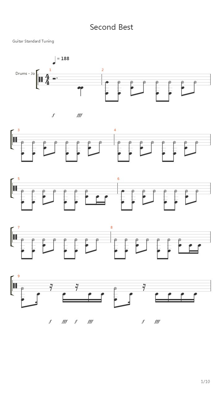 Second吉他谱