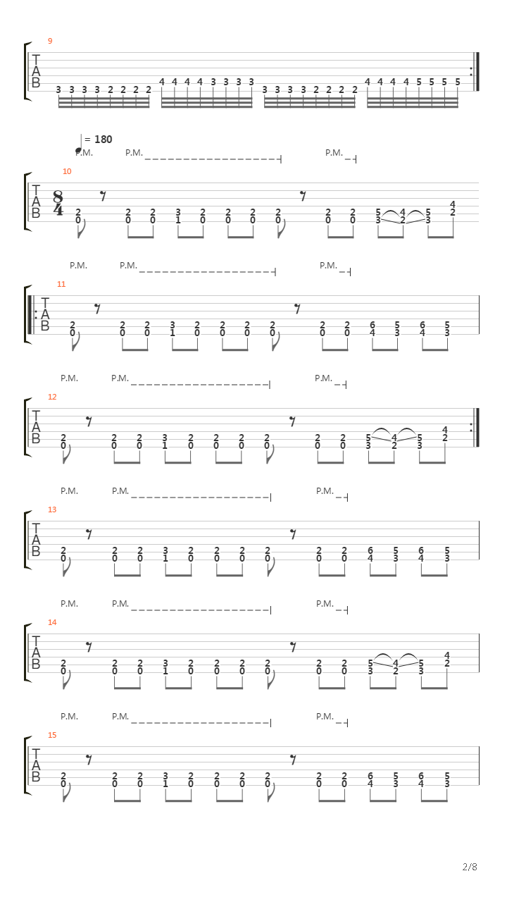 Drenched In Gasoline吉他谱