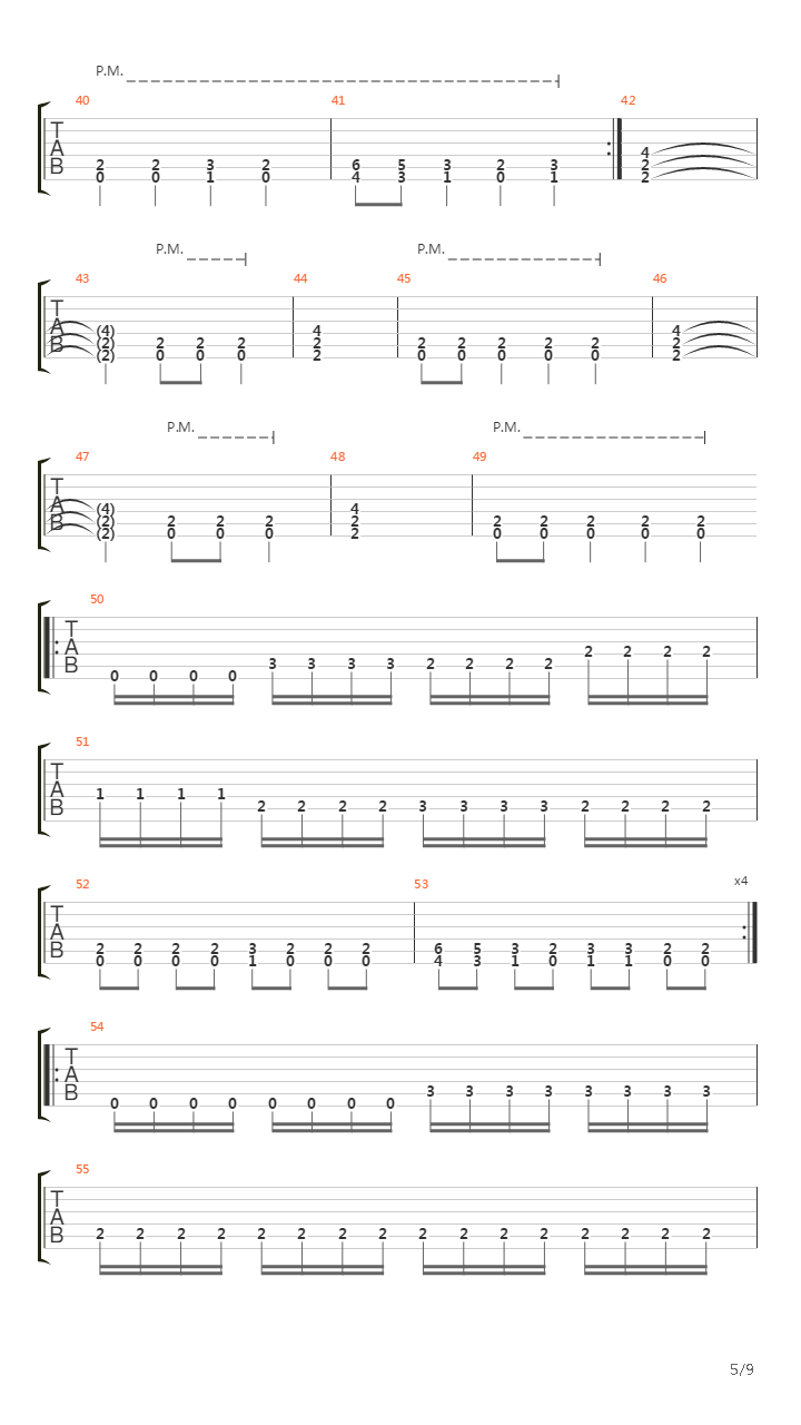 Rush-hour Killing Spree吉他谱