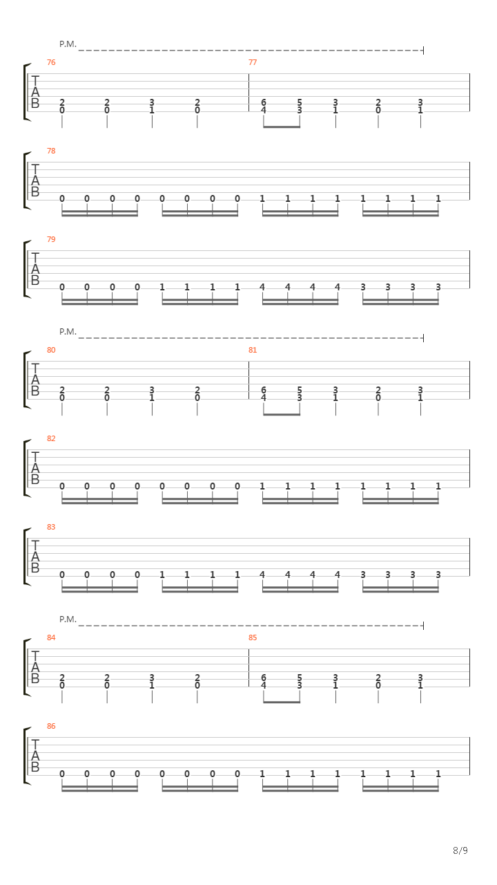 Rush-hour Killing Spree吉他谱