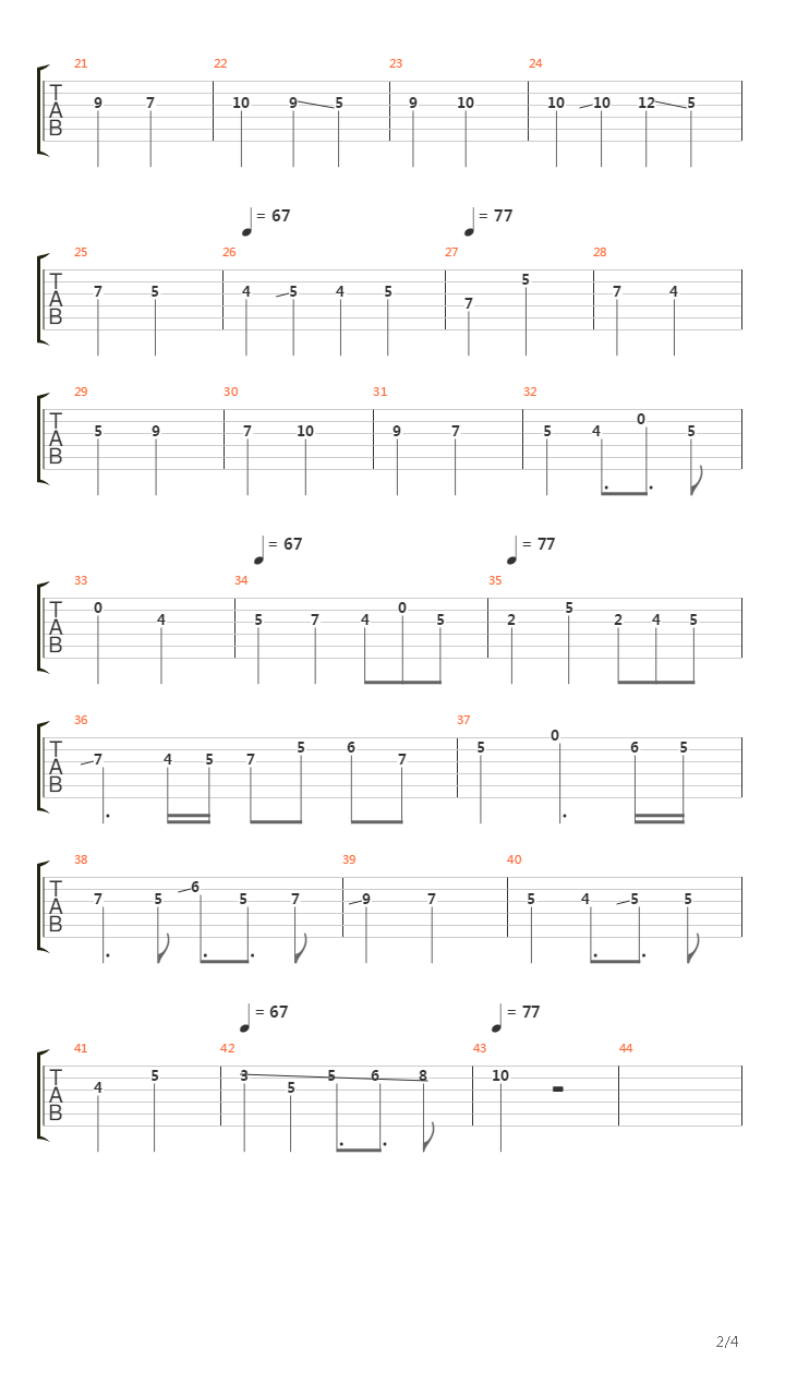 Polku吉他谱