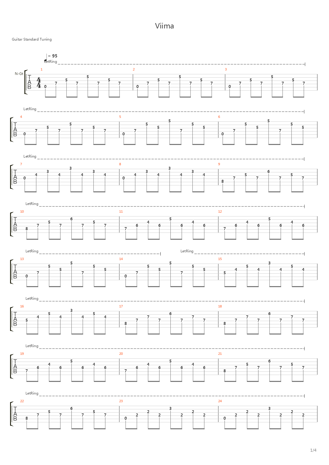 Viima吉他谱