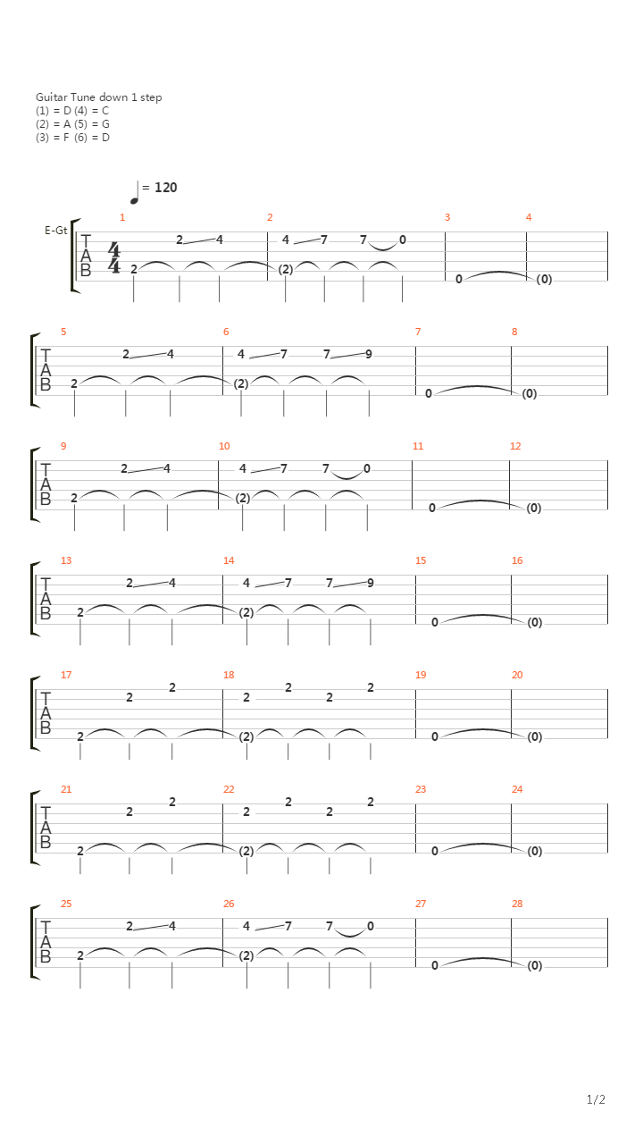 359 Pine吉他谱