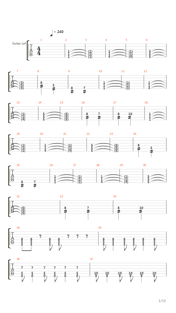 Dominion吉他谱