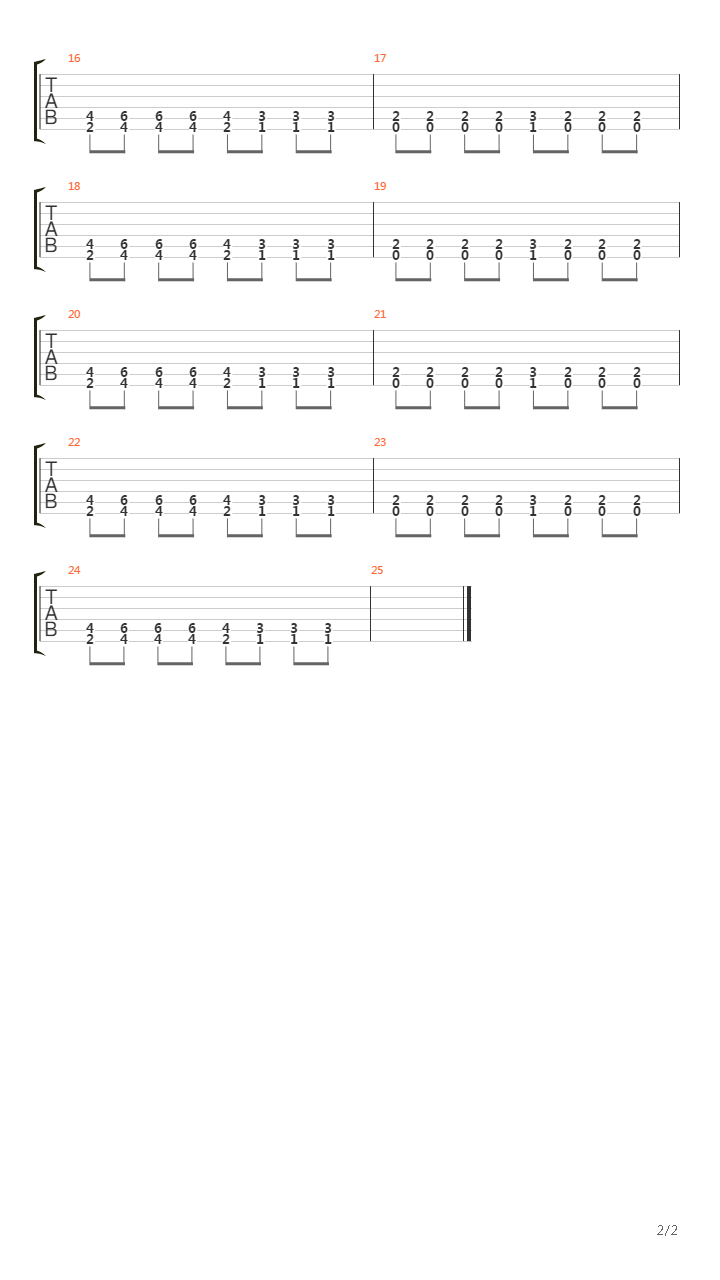The Splendour Of The Trident Tyger吉他谱