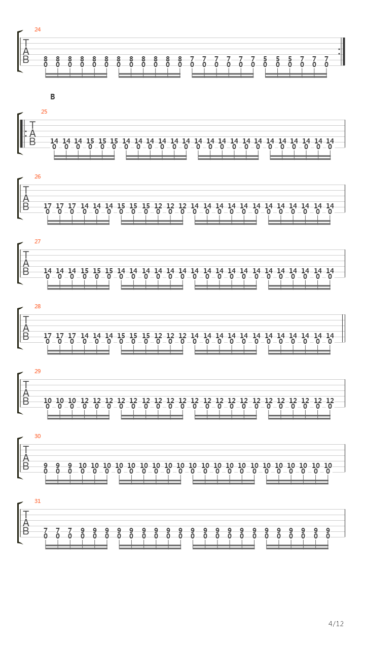 Seven Echoes吉他谱