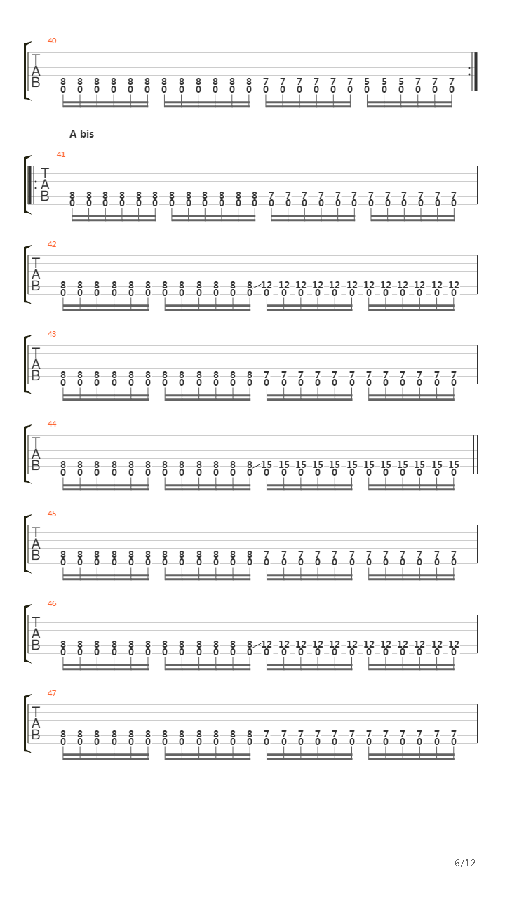 Seven Echoes吉他谱