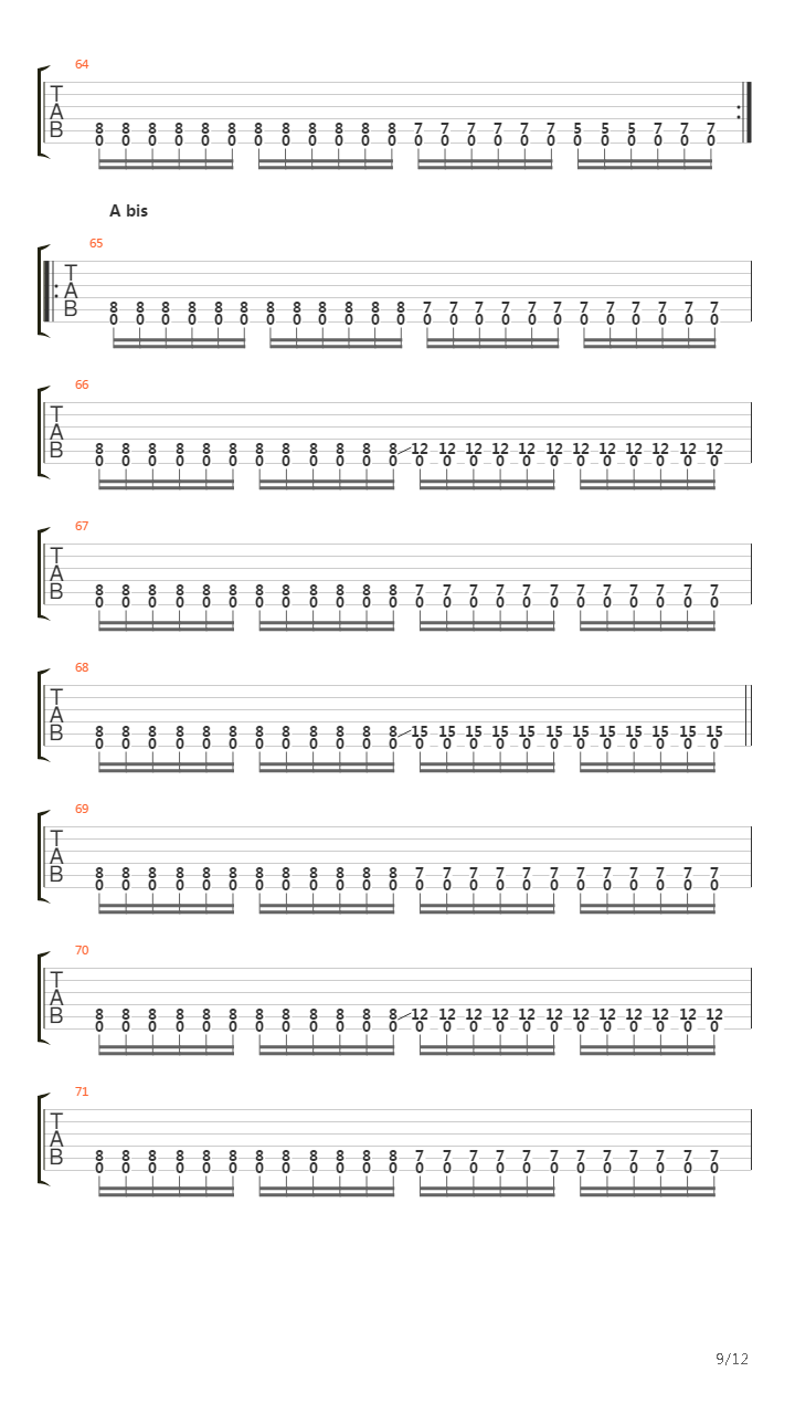Seven Echoes吉他谱