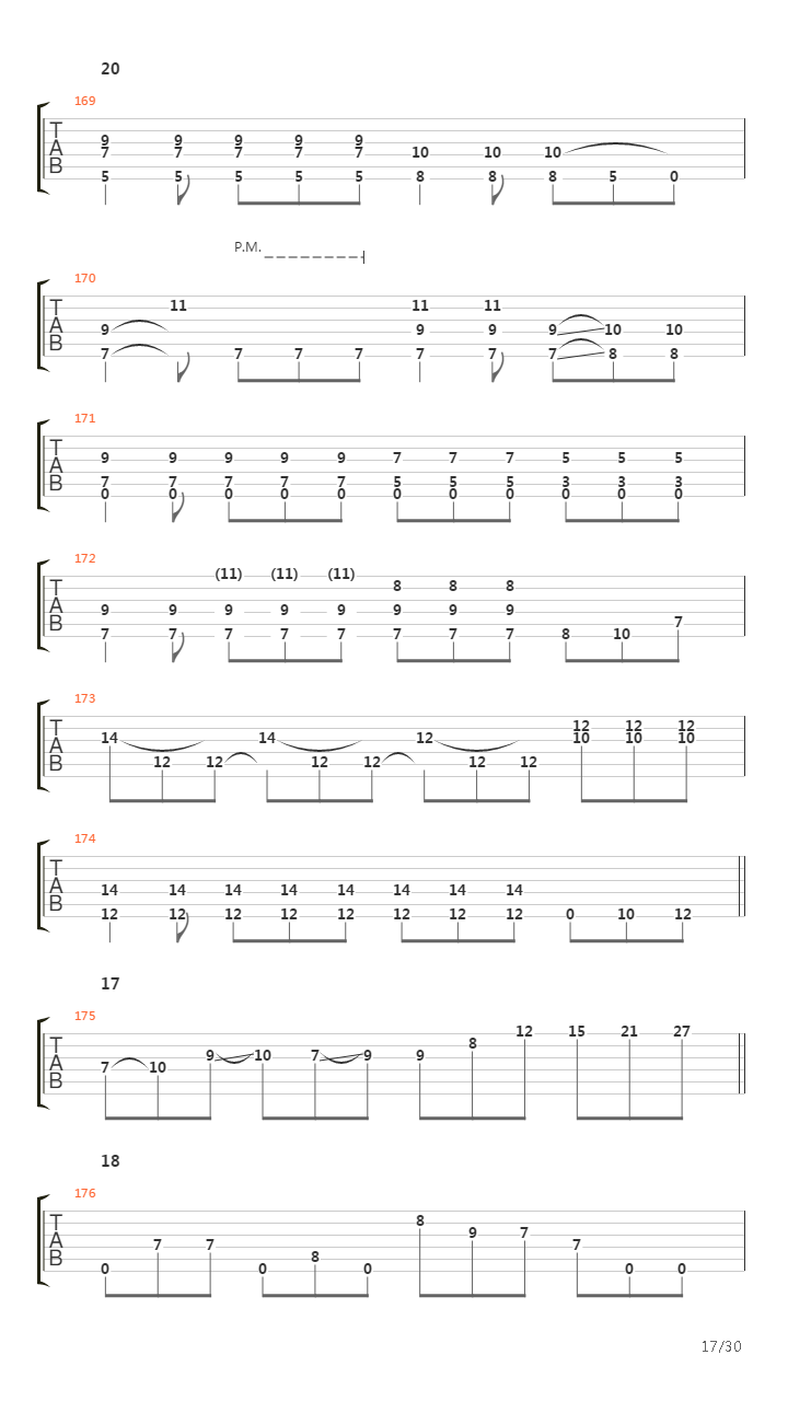 The Joyless Parson吉他谱