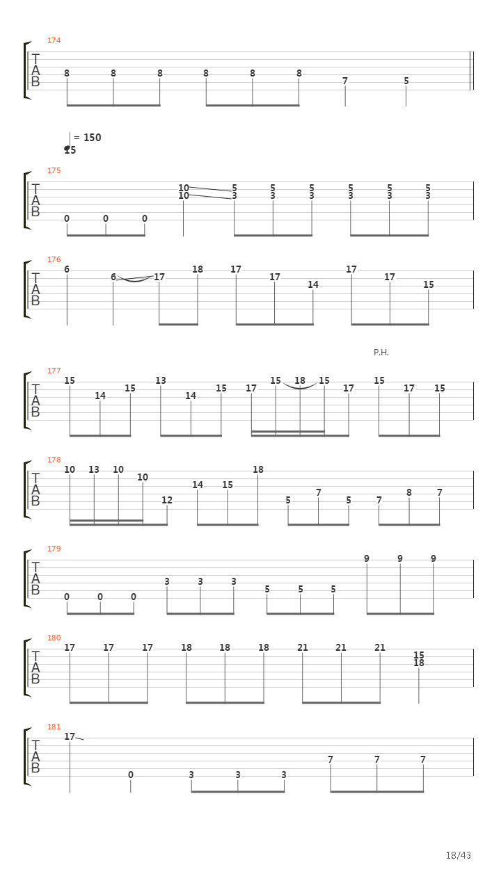 Void Of Course吉他谱