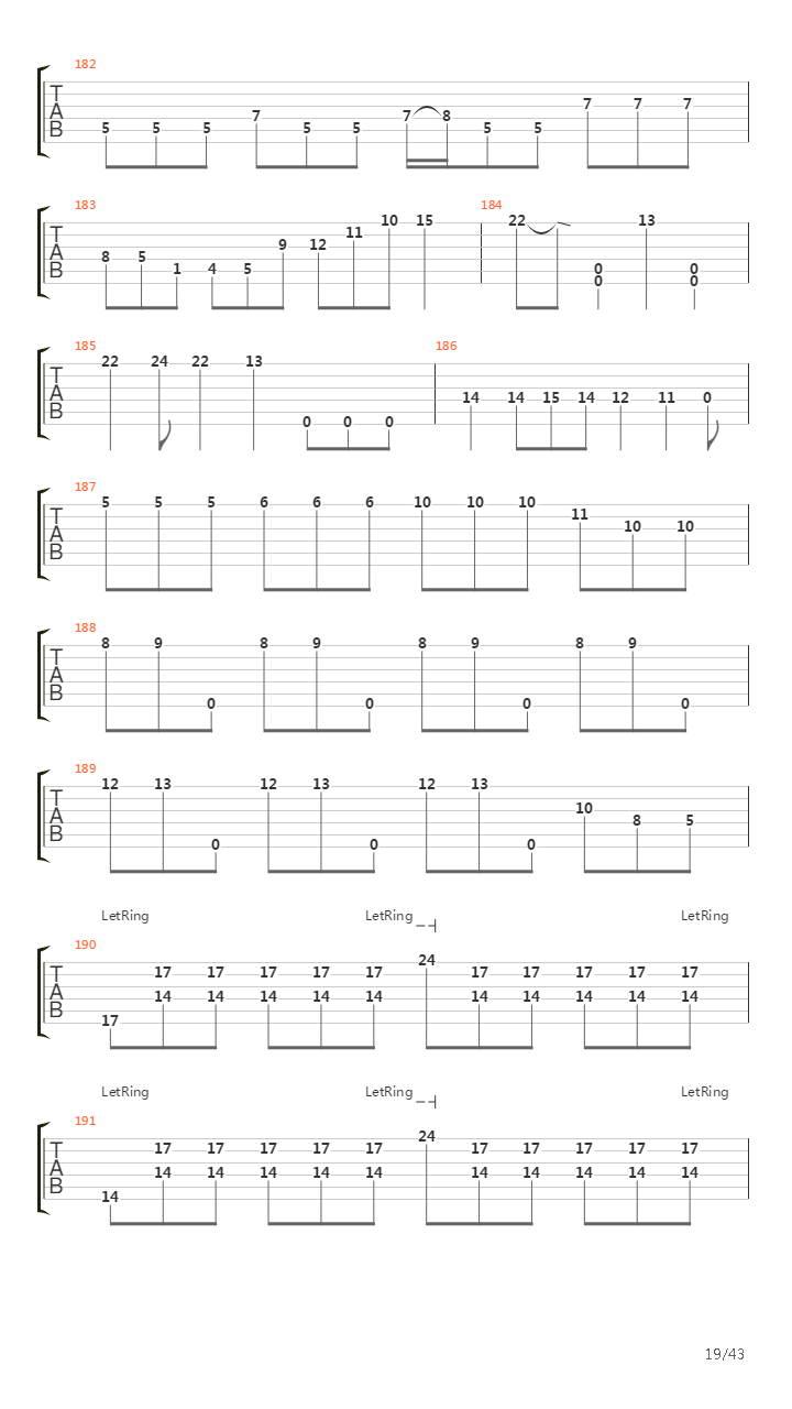 Void Of Course吉他谱