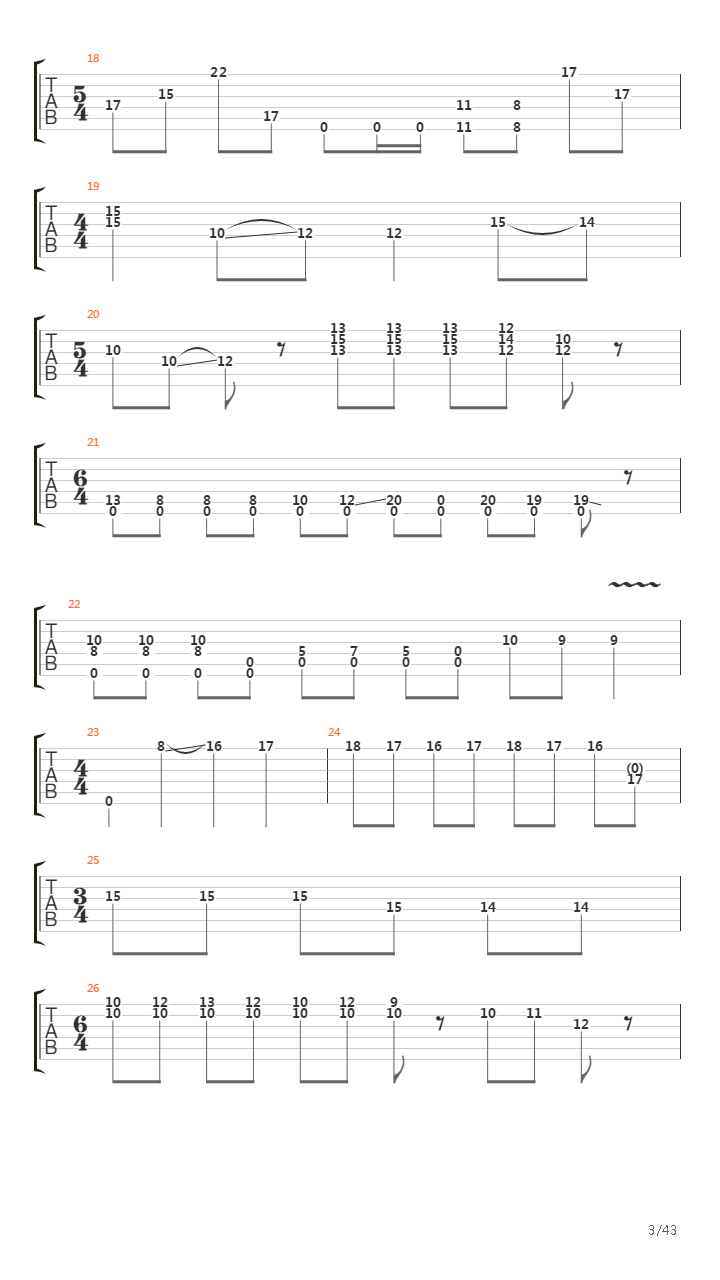 Void Of Course吉他谱