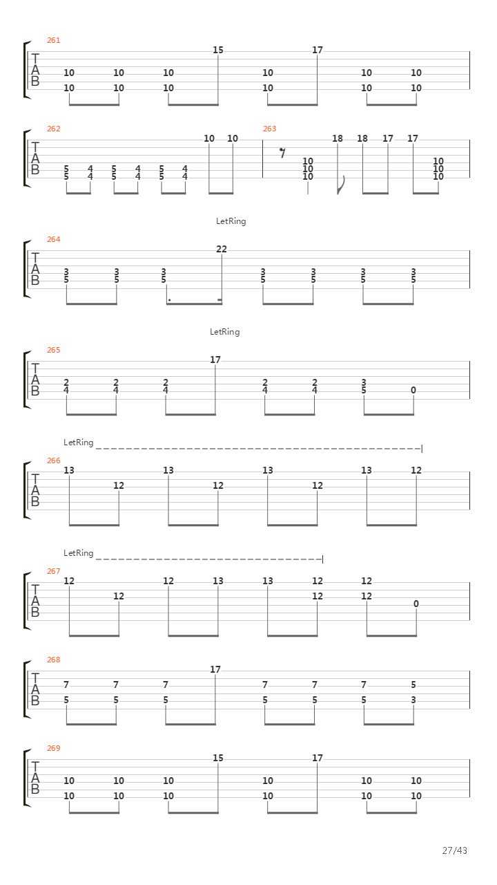 Void Of Course吉他谱