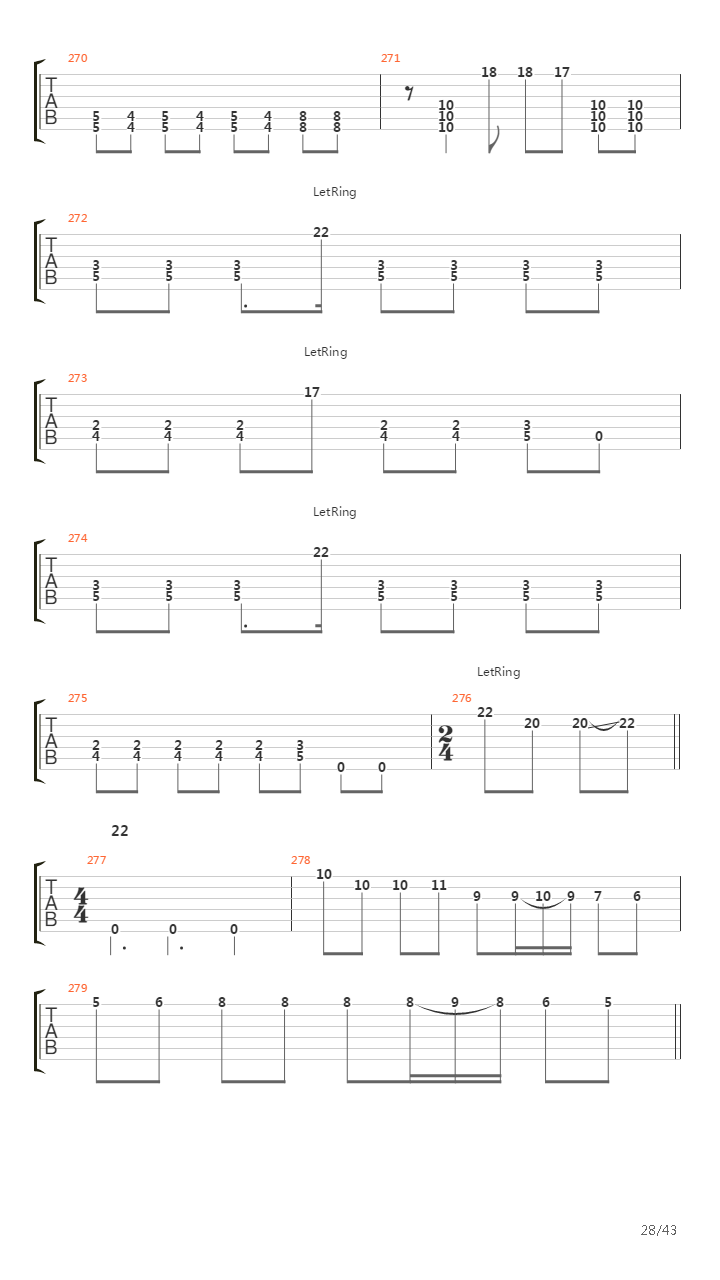 Void Of Course吉他谱