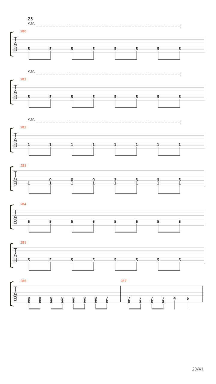 Void Of Course吉他谱