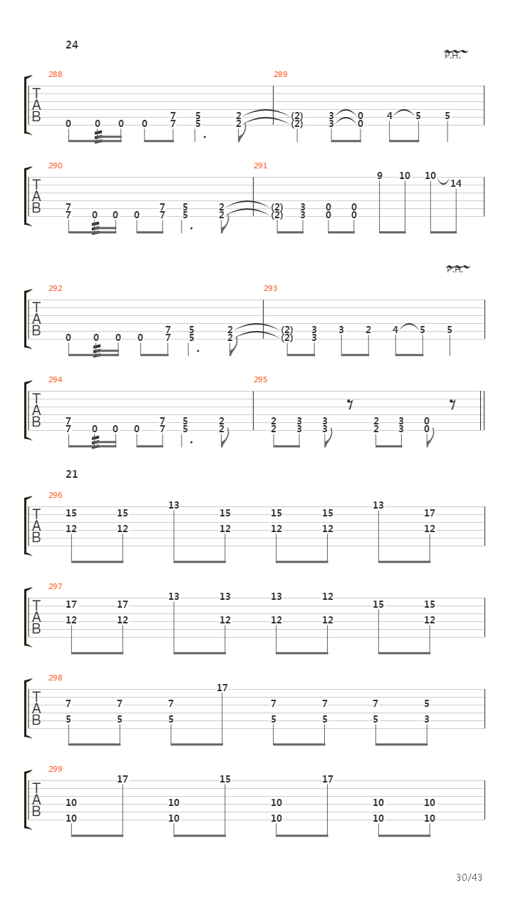 Void Of Course吉他谱