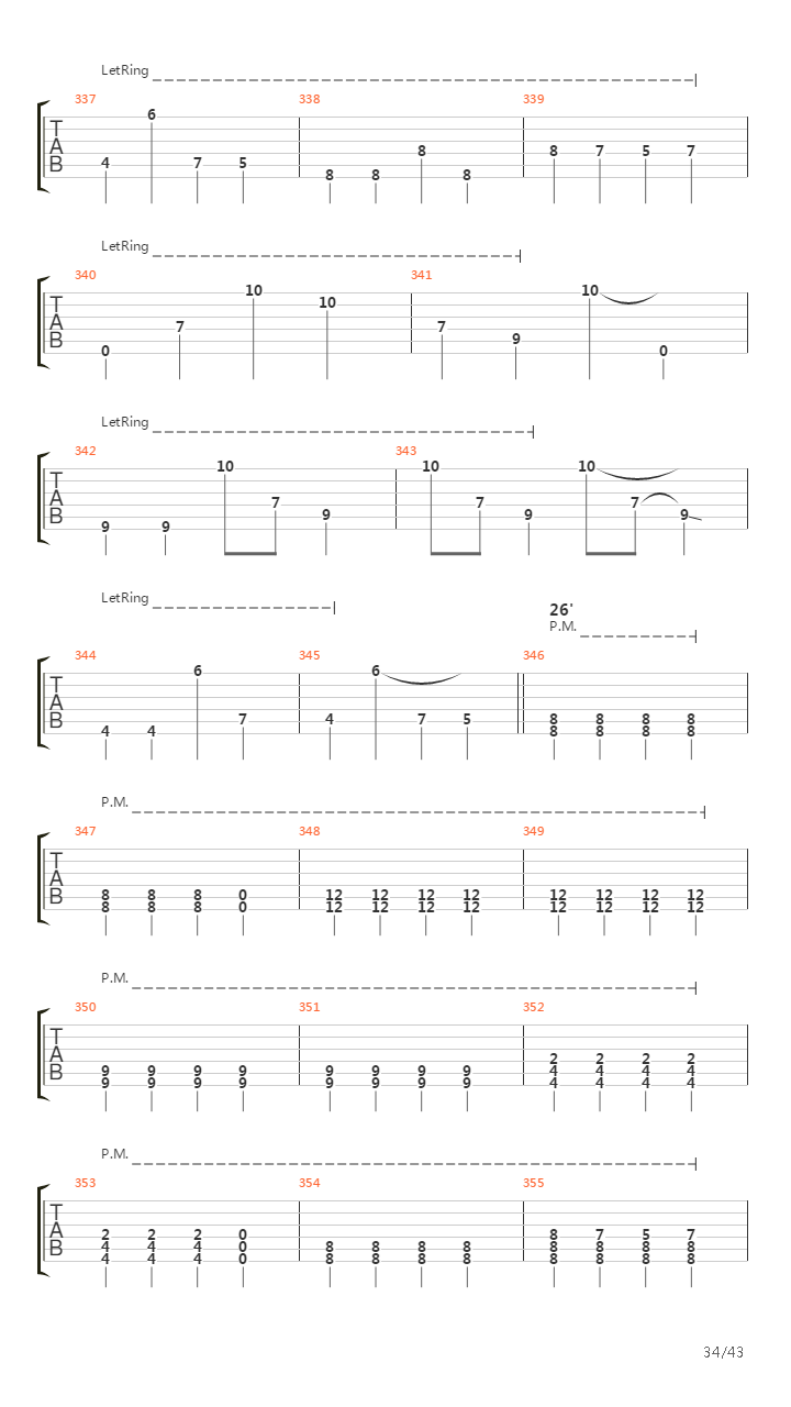 Void Of Course吉他谱