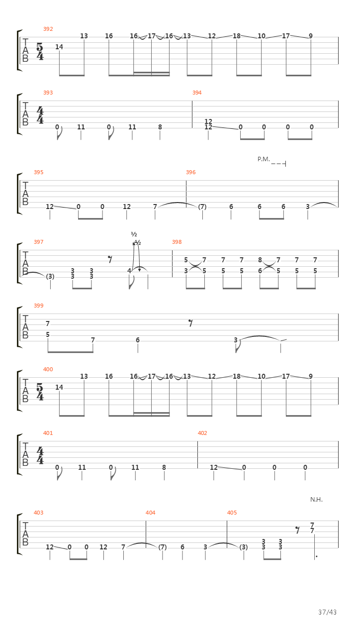 Void Of Course吉他谱