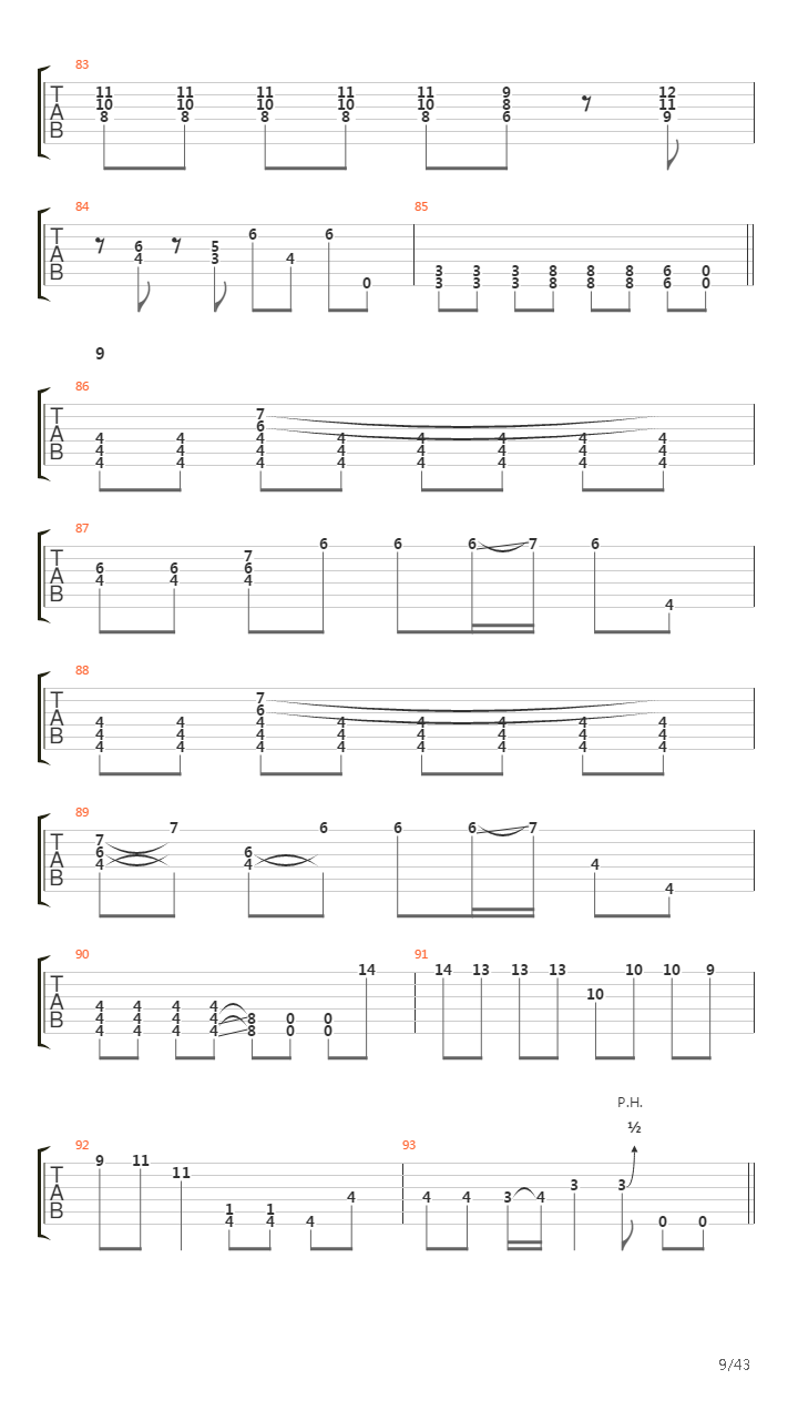 Void Of Course吉他谱
