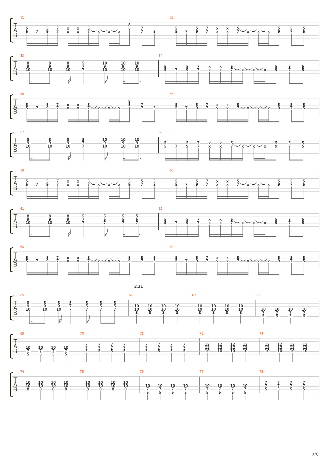 Pacific吉他谱