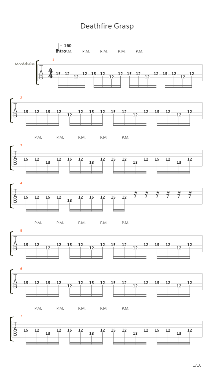 Deathfire Grasp吉他谱