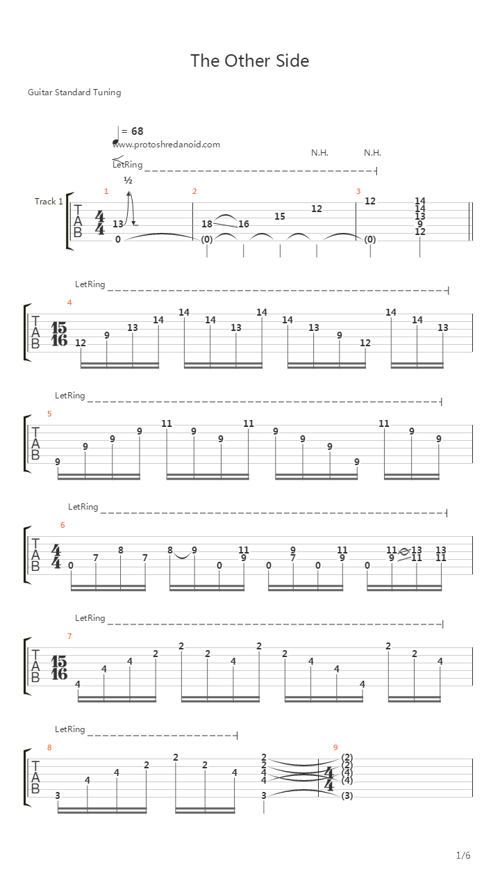 The Other Side吉他谱