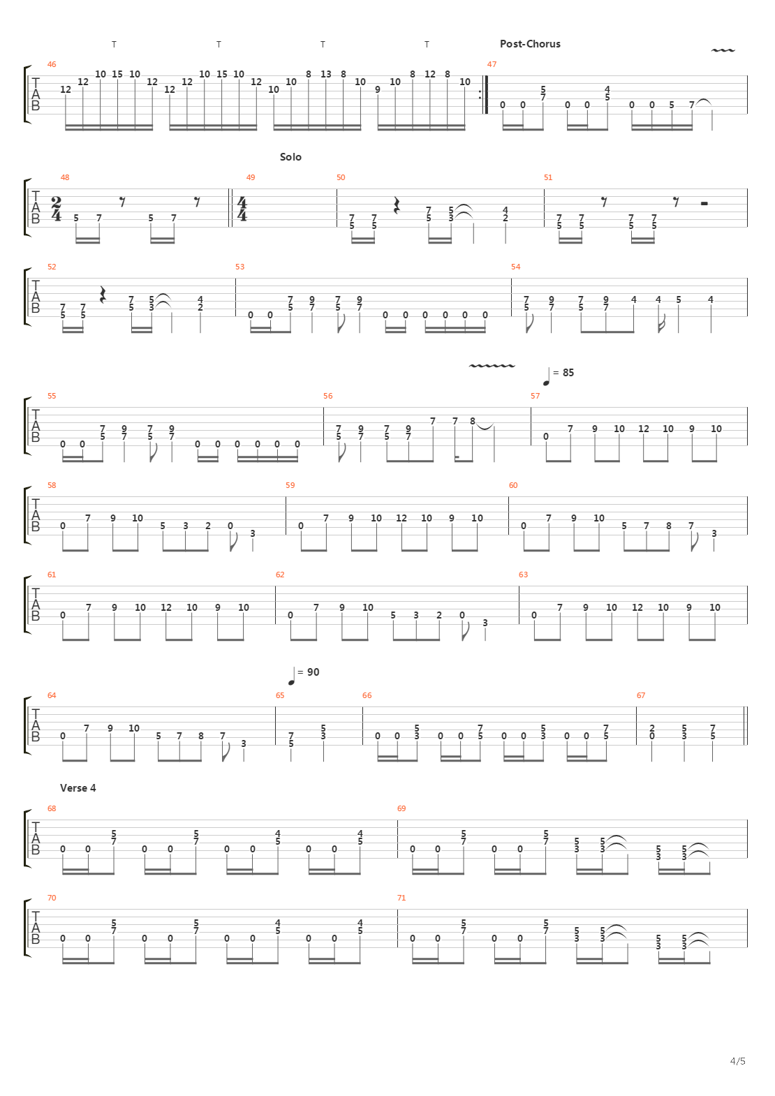Echoes From The Past吉他谱