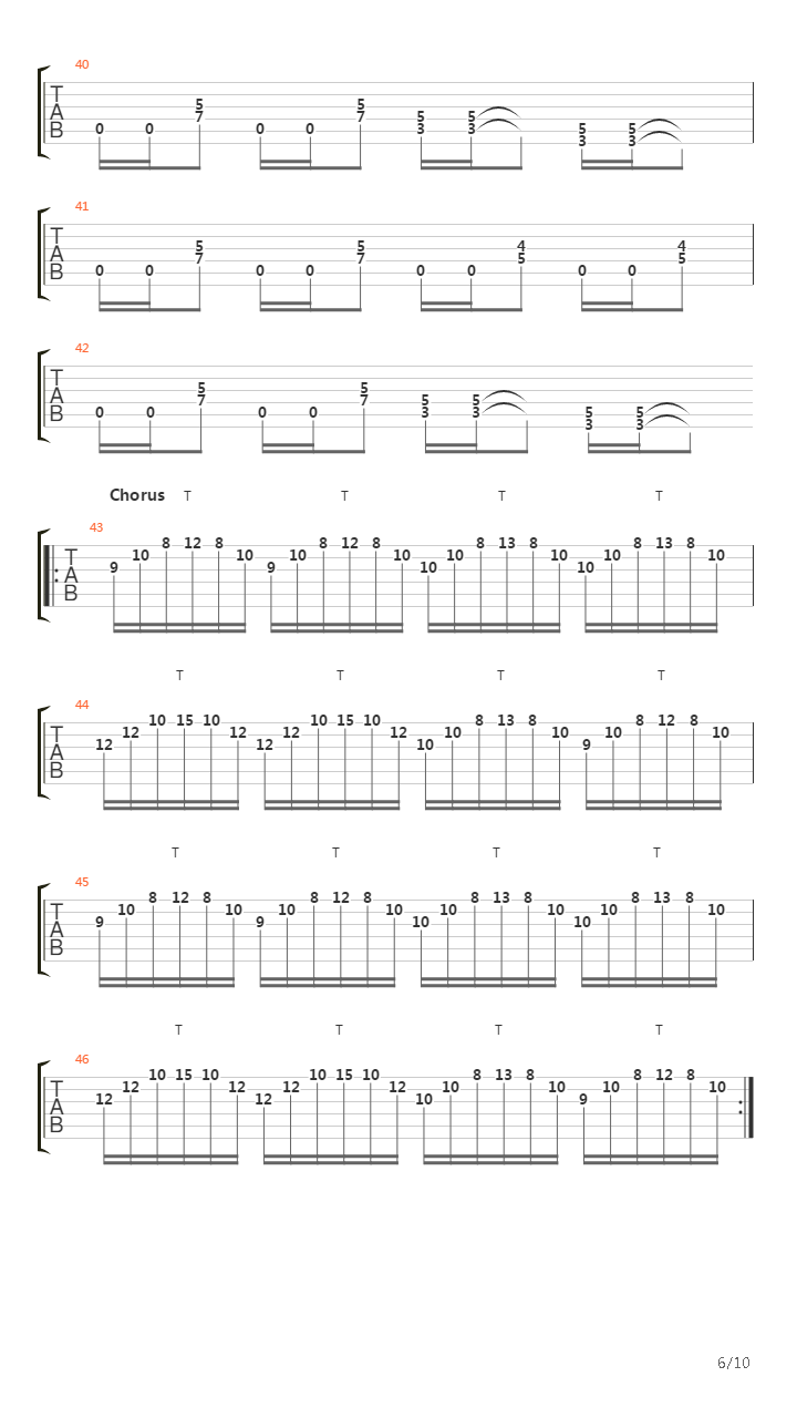 Echoes From The Past吉他谱