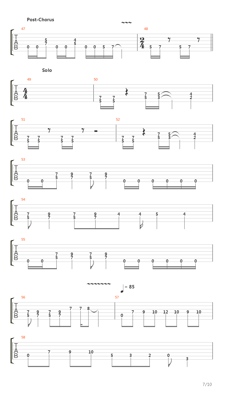 Echoes From The Past吉他谱