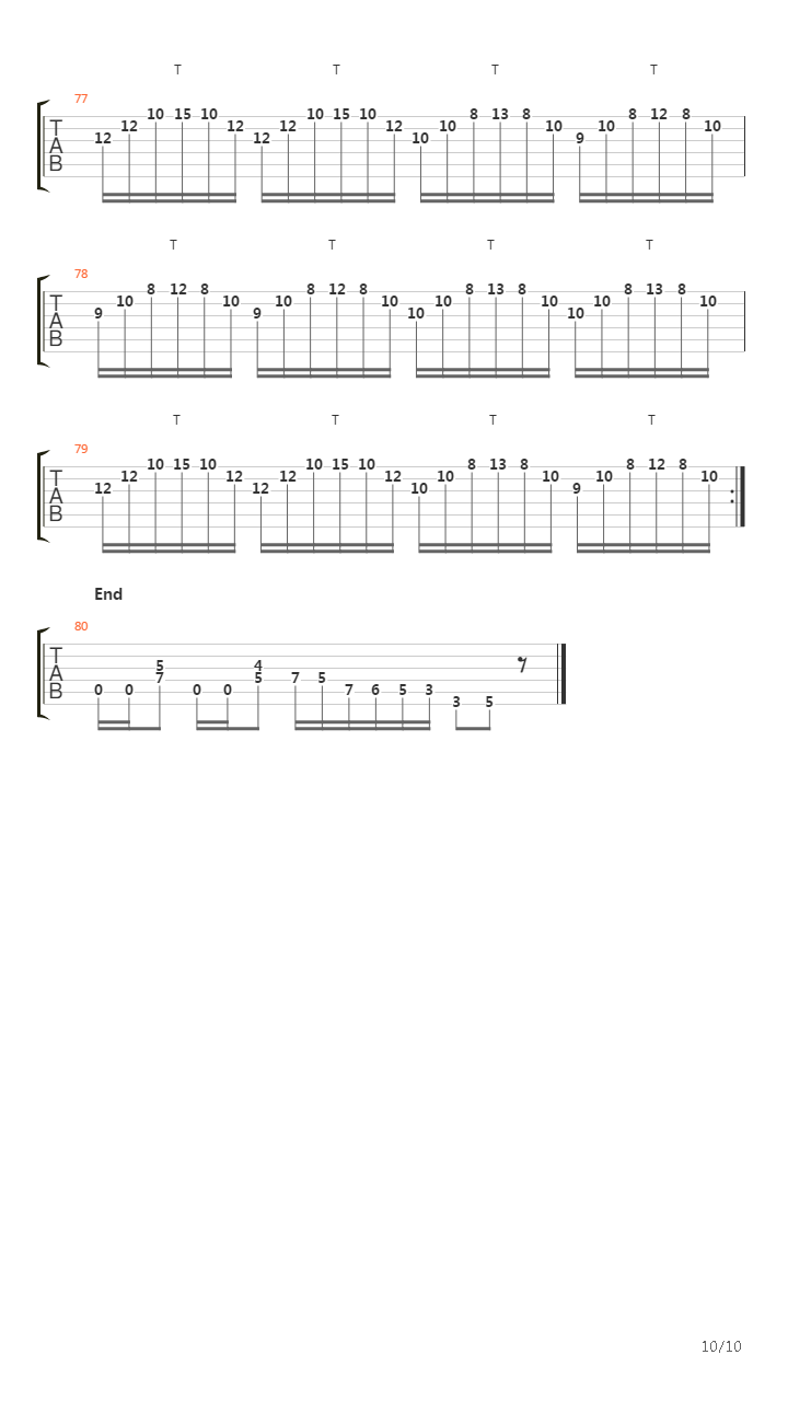 Echoes From The Past吉他谱