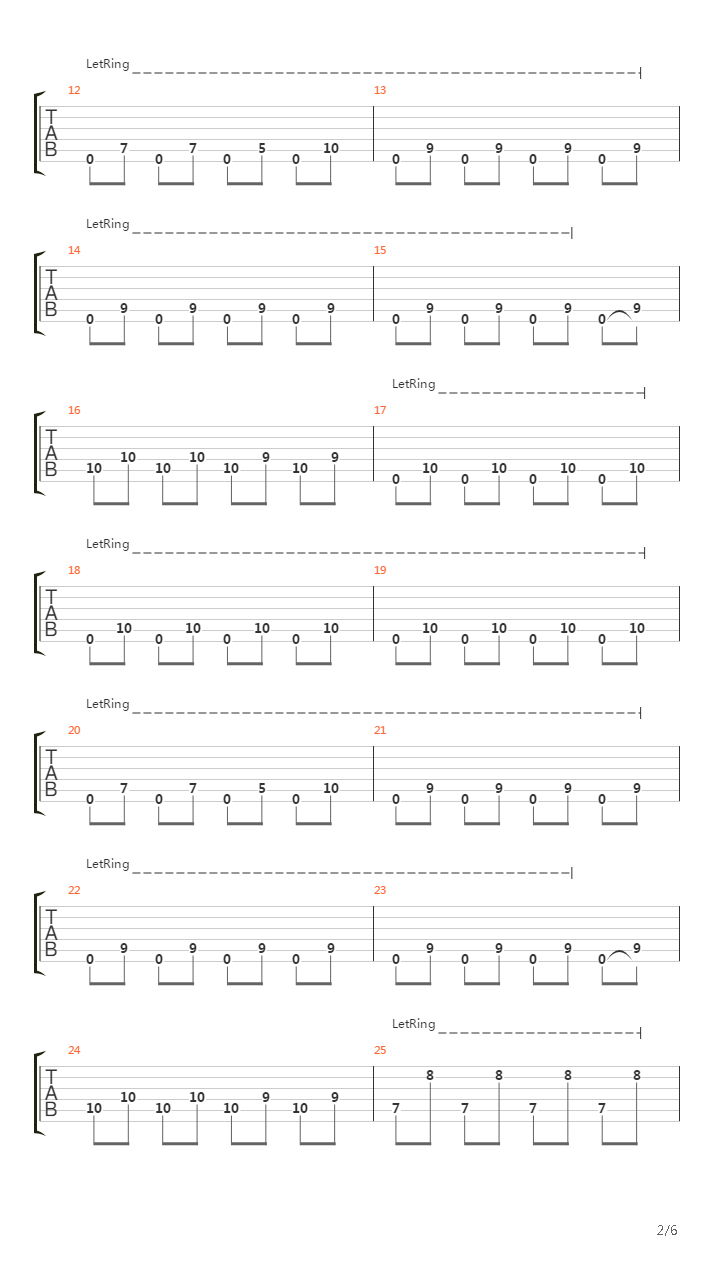 Serial Lier吉他谱