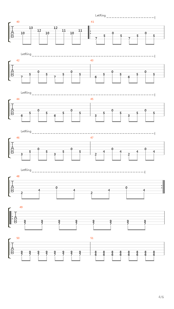 Serial Lier吉他谱