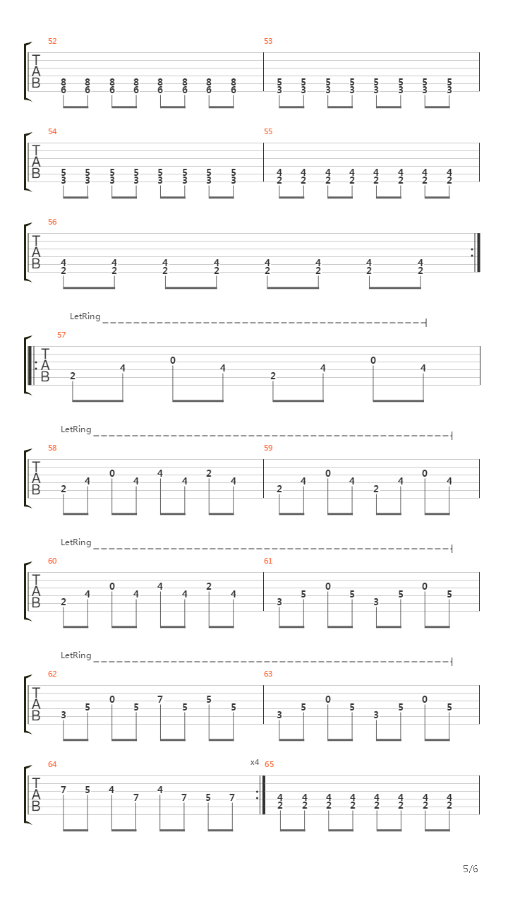 Serial Lier吉他谱