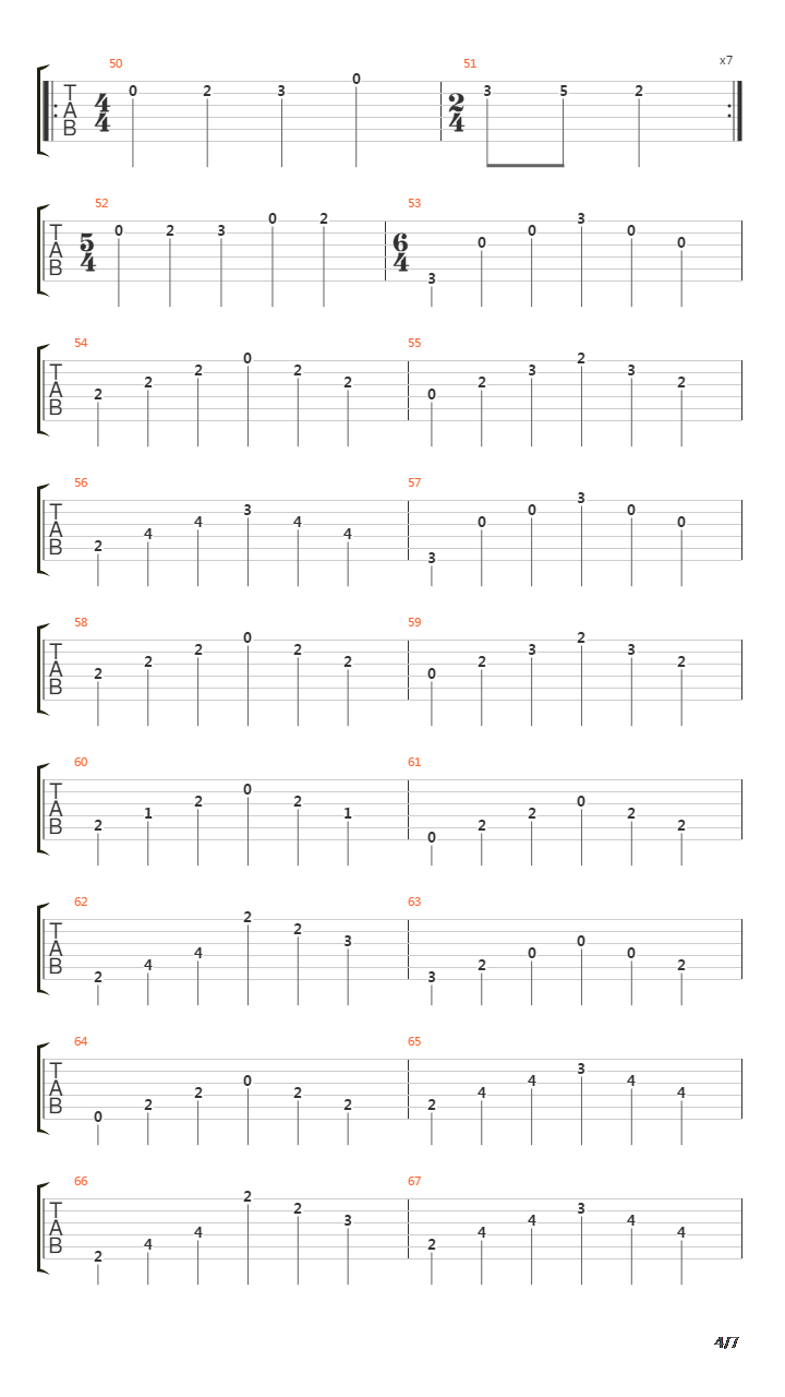 Березы(白桦林)吉他谱